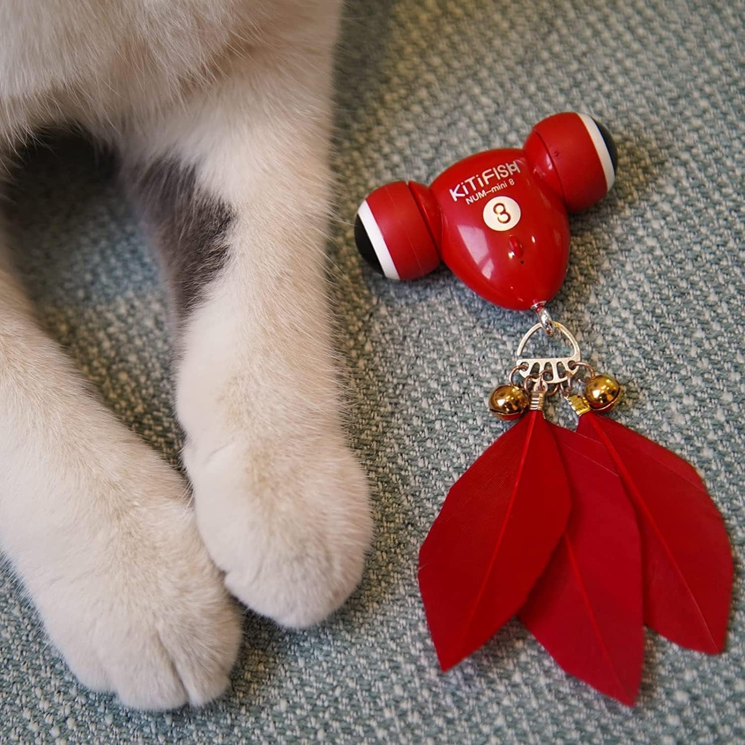 Kitifish Interactive Cat Toy, Automatic Fish Toy with Motion Activation, USB Rechargeable, Fun Exercise Toy for Indoor Cats and Kittens, Ideal Gift