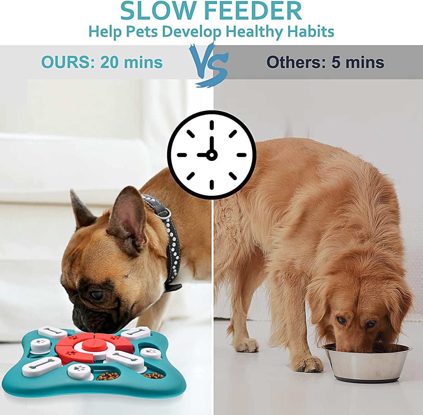 Dog Puzzle Toys - Interactive, Mentally Stimulating Toys for IQ Training & Brain Stimulation - Gift for Puppies, Cats, Dogs