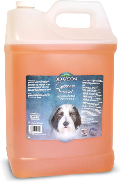 Groom'N Fresh Dog Shampoo – Odor Eliminating, Dog Bathing Supplies, Puppy Wash, Cat & Dog Grooming Supplies, Cruelty-Free, Made in USA, Dog Products – 2.5 Gallons