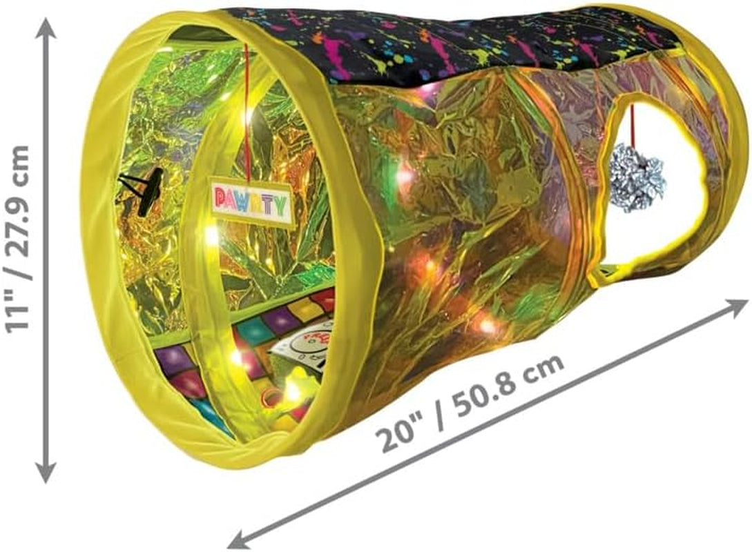 Play Spaces Rave Cave - Motion Activated Tunnel with Music/Lights - for Cats