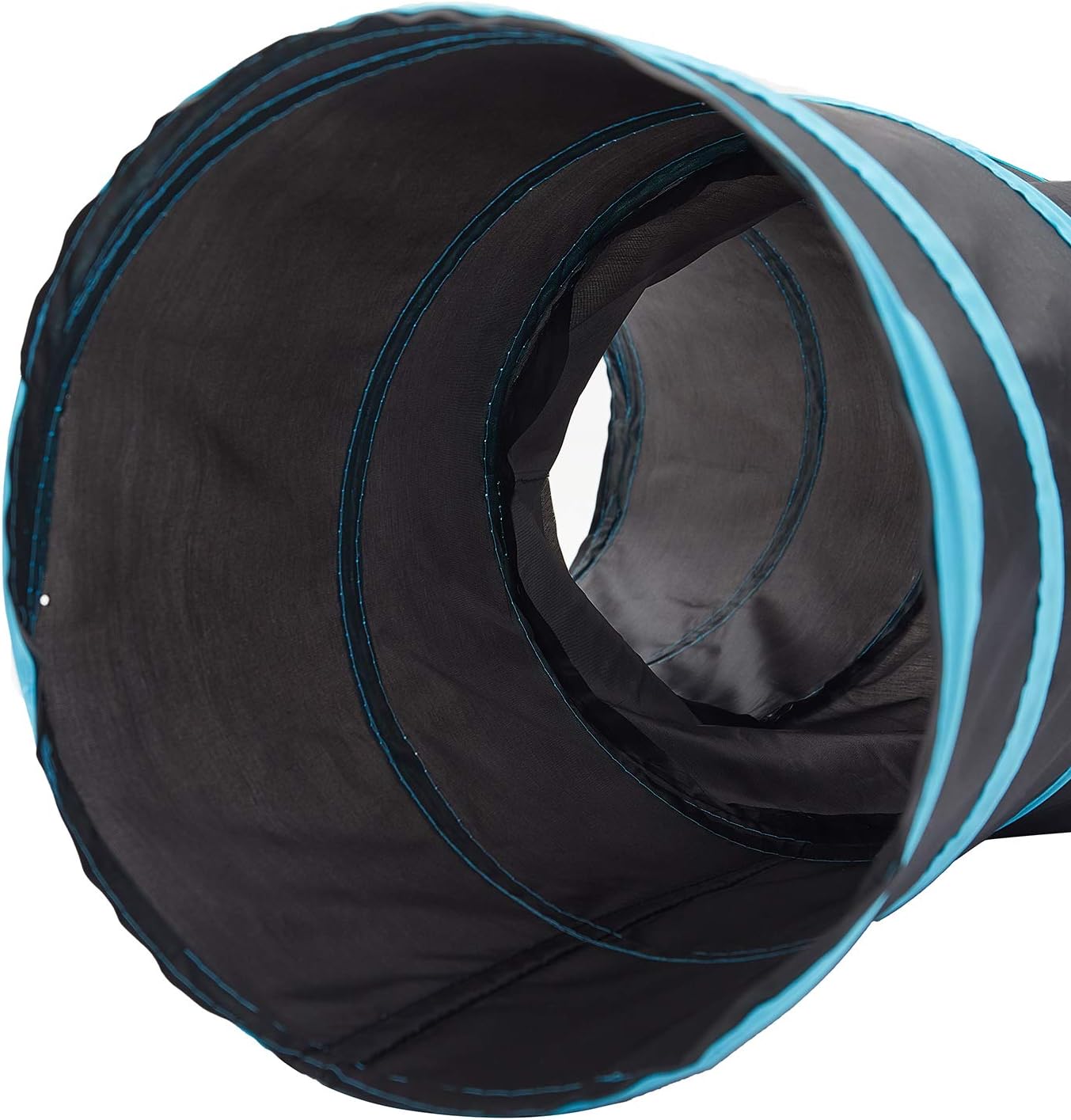 Pet Cat Tunnel Tube Cat Toys 3 Way Collapsible, Tunnels for Indoor Cats，Kitty Bored Peek Hole Toy Ball Cat, Puppy, Kitty, Kitten, Rabbit