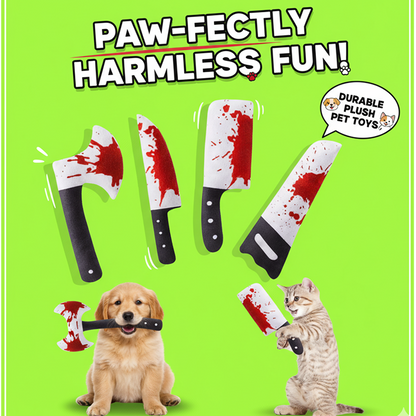 4Pcs Cat Toys, Horror Knife
